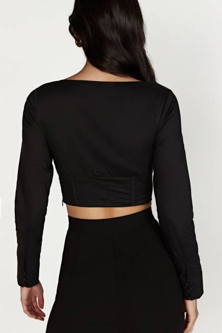 Kleidung Meshki Zahara Korsett-Shirt Schwarz 2F8B982