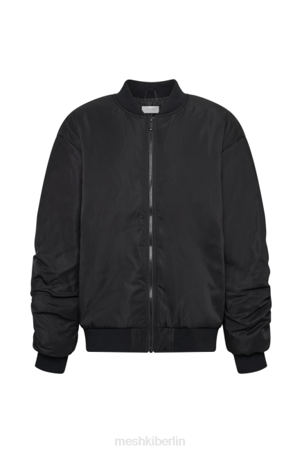 Kleidung Meshki Johanna recycelte Bomberjacke Schwarz 2F8B1634