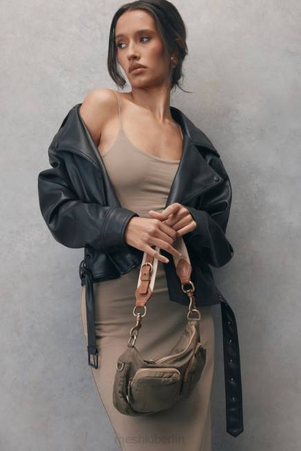 Kleidung Meshki Kirby Kunstlederjacke Schwarz 2F8B1633