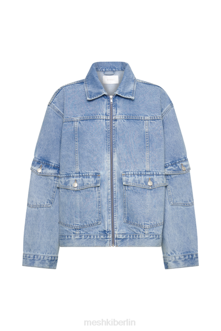 Kleidung Meshki Rylee übergroße Jeansjacke Mittelblau 2F8B1621