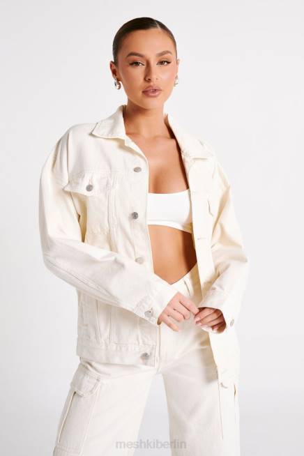 Kleidung Meshki sion übergroße Jeansjacke naturfarben 2F8B1252