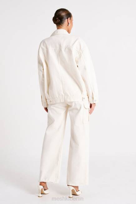 Kleidung Meshki sion übergroße Jeansjacke naturfarben 2F8B1252