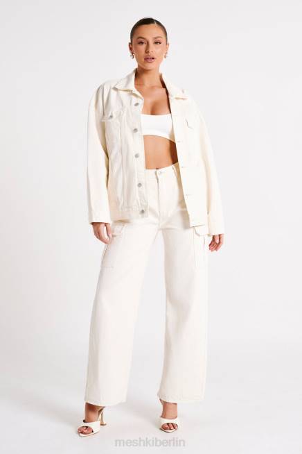 Kleidung Meshki sion übergroße Jeansjacke naturfarben 2F8B1252