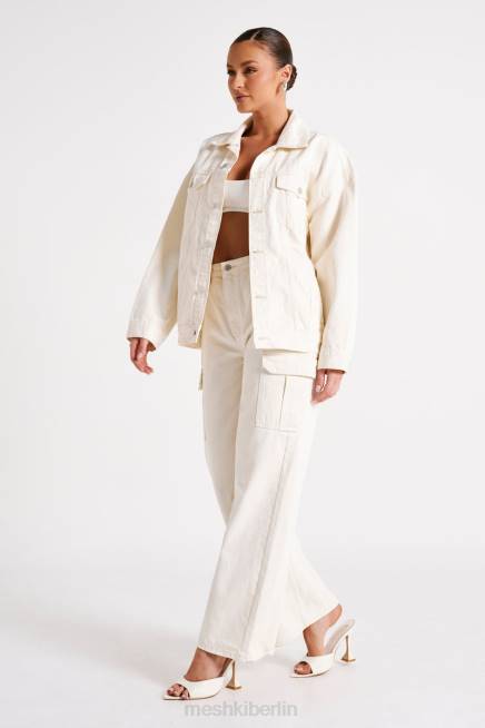 Kleidung Meshki sion übergroße Jeansjacke naturfarben 2F8B1252