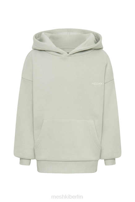 Kleidung Meshki Bernie übergroßer Kapuzenpullover leichter Salbei 2F8B933