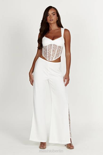 Kleidung Meshki Aisha-Spitzenkorsettoberteil Weiß 2F8B886