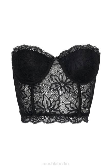 Kleidung Meshki Alessandra Spitzenkorsett Schwarz 2F8B1083