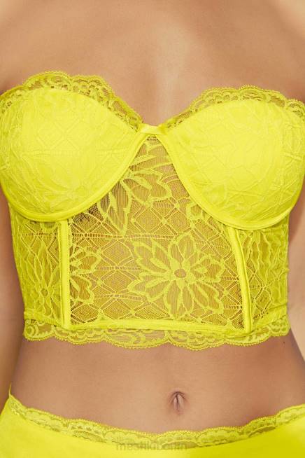 Kleidung Meshki Alessandra Spitzenkorsett frisches Grün 2F8B1071