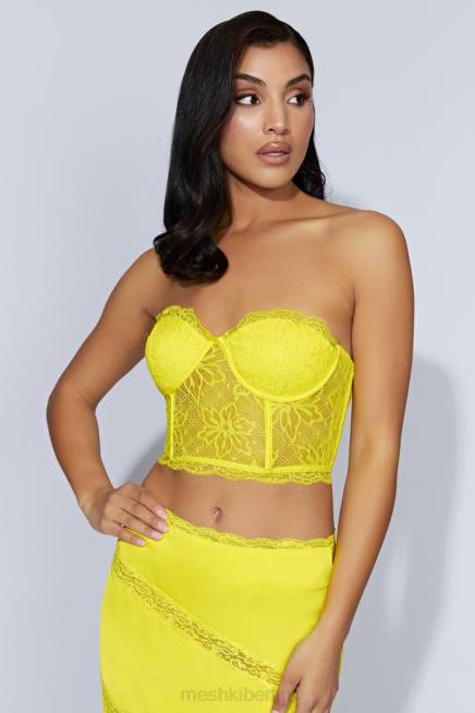 Kleidung Meshki Alessandra Spitzenkorsett frisches Grün 2F8B1071