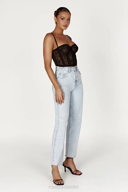 Kleidung Meshki Bustier aus Sansa-Spitze Schwarz 2F8B827