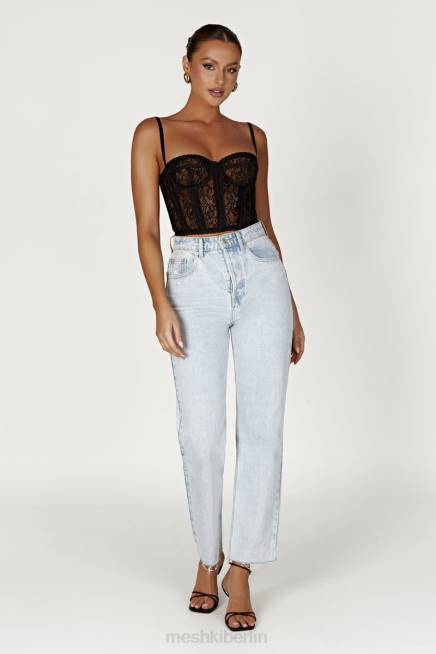 Kleidung Meshki Bustier aus Sansa-Spitze Schwarz 2F8B827