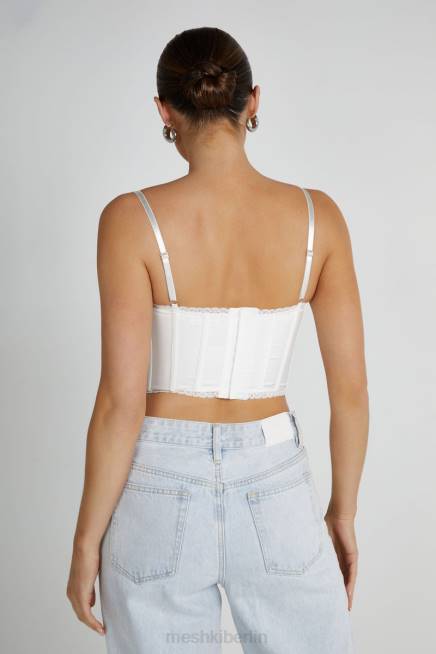 Kleidung Meshki Bustier aus Sansa-Spitze Weiß 2F8B794