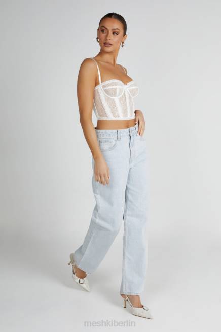 Kleidung Meshki Bustier aus Sansa-Spitze Weiß 2F8B794