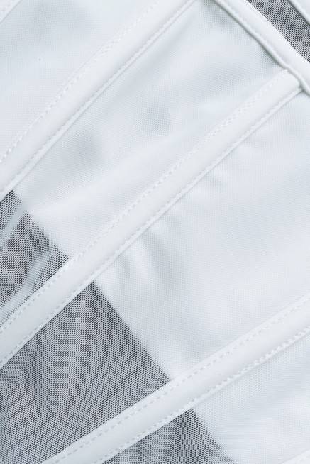 Kleidung Meshki Delaney Korsett Bustier Weiß 2F8B907