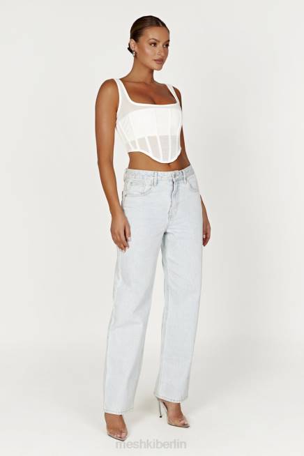 Kleidung Meshki Delaney Korsett Bustier Weiß 2F8B907