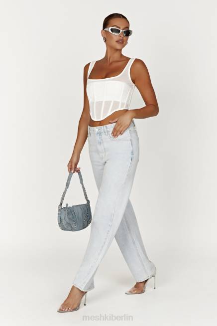 Kleidung Meshki Delaney Korsett Bustier Weiß 2F8B907