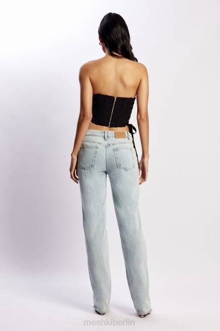 Kleidung Meshki Elizabeth trägerloses Korsett-Oberteil Schwarz 2F8B1119