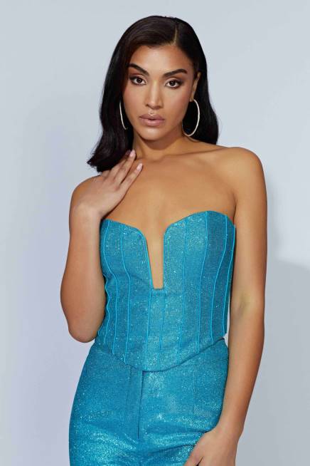 Kleidung Meshki Felicity Schimmerkorsett Aquamarin 2F8B1010