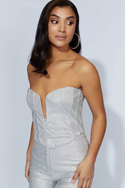 Kleidung Meshki Felicity Schimmerkorsett Silber 2F8B885