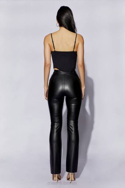 Kleidung Meshki Janice langes Korsett-Oberteil Schwarz 2F8B1051