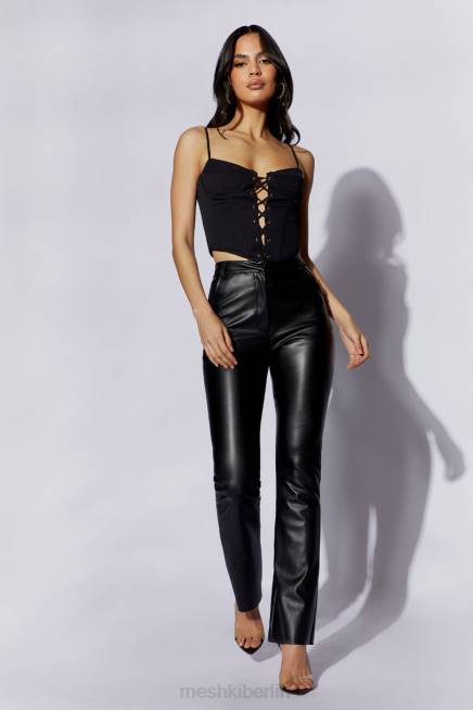 Kleidung Meshki Janice langes Korsett-Oberteil Schwarz 2F8B1051