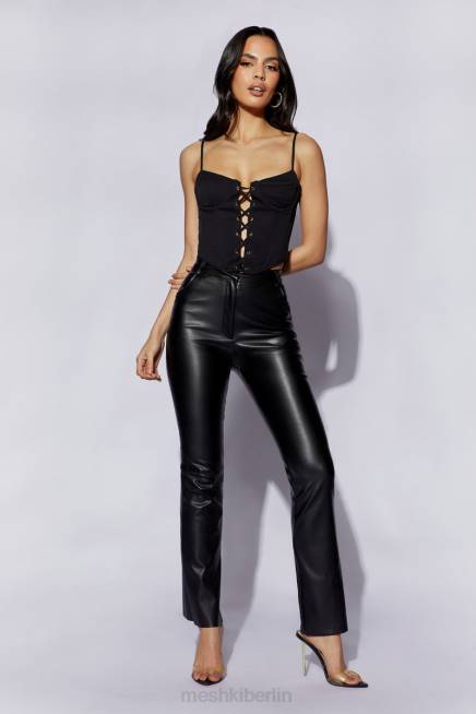 Kleidung Meshki Janice langes Korsett-Oberteil Schwarz 2F8B1051