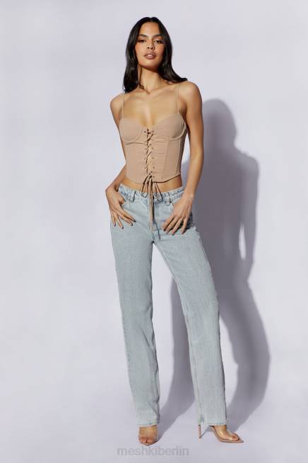 Kleidung Meshki Janice langes Korsett-Oberteil Taupe 2F8B1022