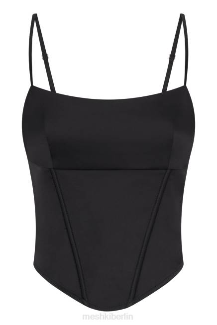 Kleidung Meshki Langes Korsettoberteil von Desirie Schwarz 2F8B1001