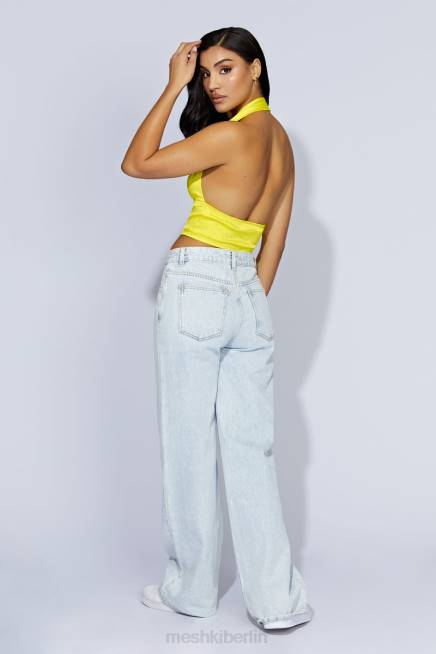 Kleidung Meshki Mallory Satin-Korsett-Oberteil frisches Grün 2F8B1045