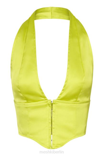 Kleidung Meshki Mallory Satin-Korsett-Oberteil frisches Grün 2F8B1045