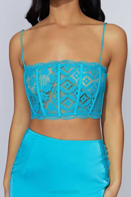 Kleidung Meshki Oberteil aus Bellamy-Muschelspitze Aquamarin 2F8B1043