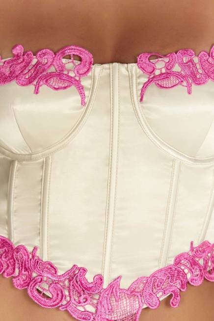 Kleidung Meshki Tatiana Korsett-Oberteil mit Spitze nackt 2F8B1017