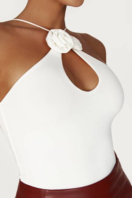 Kleidung Meshki Adeline Rose Neckholder-Top Weiß 2F8B779