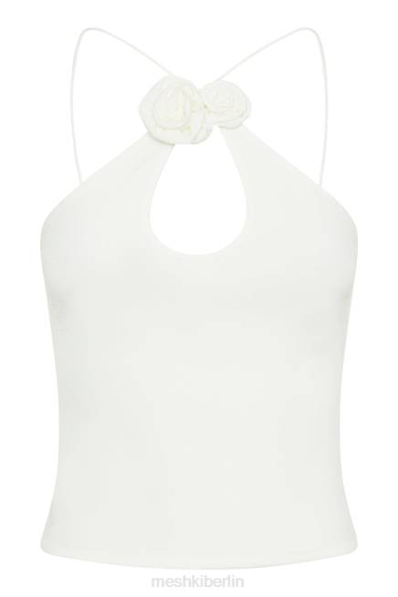 Kleidung Meshki Adeline Rose Neckholder-Top Weiß 2F8B779