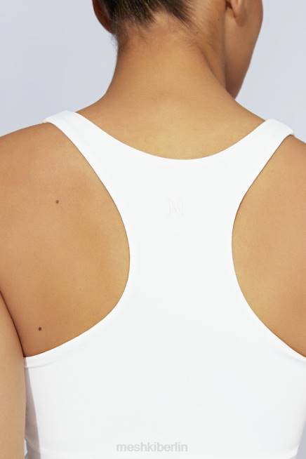 Kleidung Meshki Alyssa Racer zurück oben Weiß 2F8B1166