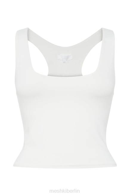 Kleidung Meshki Alyssa Racer zurück oben Weiß 2F8B1166