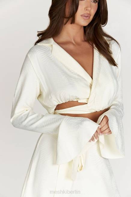 Kleidung Meshki Annalise-Wickeloberteil Knochen 2F8B1006