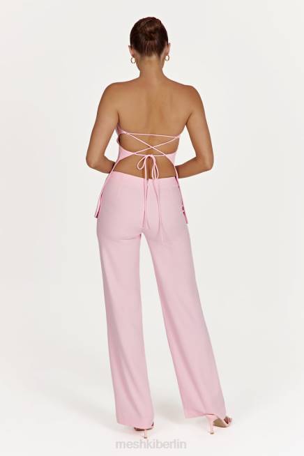 Kleidung Meshki Astrid trägerloses Oberteil zum Binden hinten erröten rosa 2F8B892