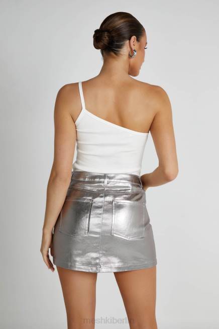 Kleidung Meshki Bethany One-Shoulder-Top Weiß 2F8B821