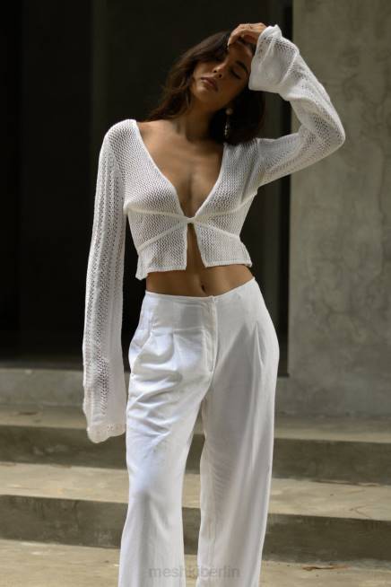 Kleidung Meshki Debra-Mischgarn-Top Weiß 2F8B858