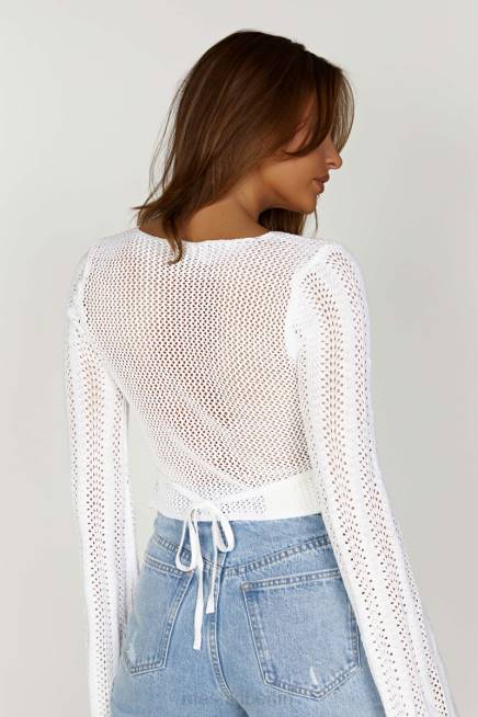 Kleidung Meshki Debra-Mischgarn-Top Weiß 2F8B858