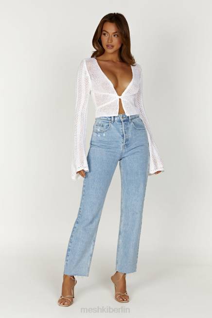 Kleidung Meshki Debra-Mischgarn-Top Weiß 2F8B858