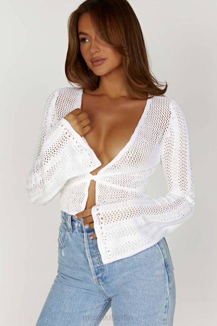 Kleidung Meshki Debra-Mischgarn-Top Weiß 2F8B858