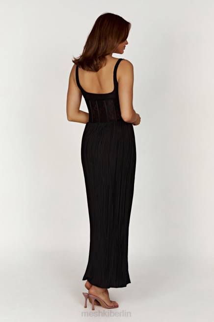 Kleidung Meshki Elsie Spitzen-Bustier-Oberteil Schwarz 2F8B851