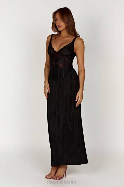 Kleidung Meshki Elsie Spitzen-Bustier-Oberteil Schwarz 2F8B851