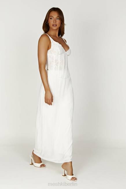 Kleidung Meshki Elsie Spitzen-Bustier-Oberteil Weiß 2F8B866