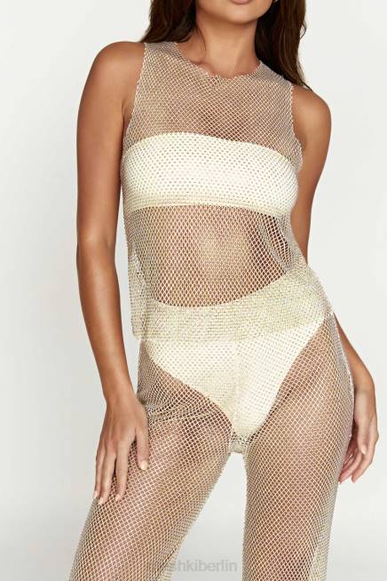 Kleidung Meshki Emerson Diamant-Mesh-Tanktop Creme 2F8B945