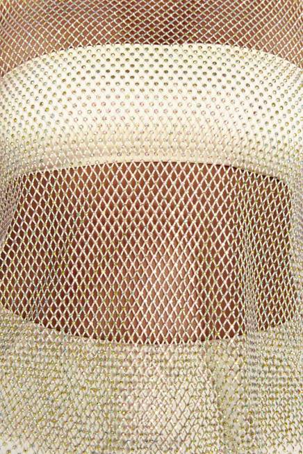 Kleidung Meshki Emerson Diamant-Mesh-Tanktop Creme 2F8B945