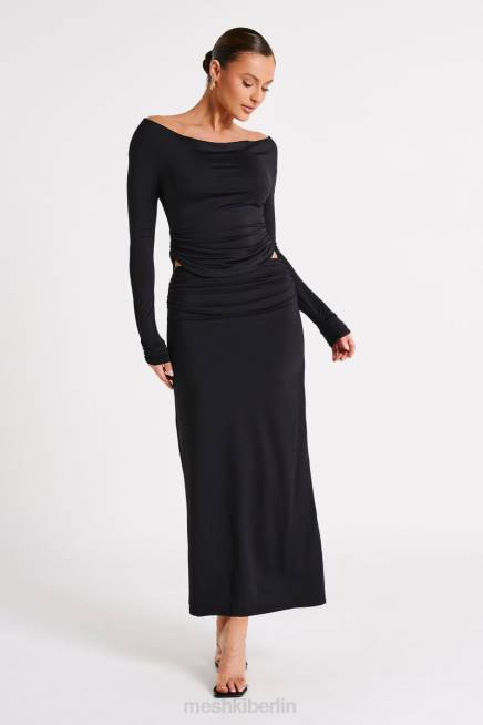 Kleidung Meshki Emma-Langarmoberteil aus recyceltem Nylon Schwarz 2F8B769