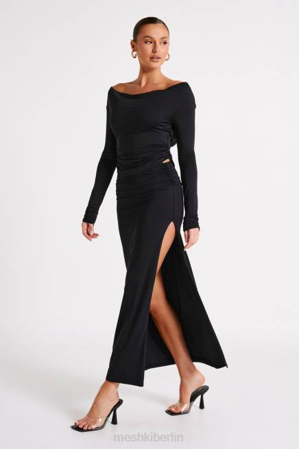 Kleidung Meshki Emma-Langarmoberteil aus recyceltem Nylon Schwarz 2F8B769